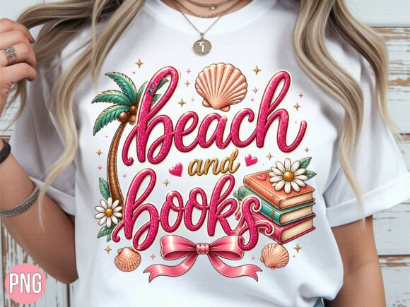 Beach and Books Summer Seashell PNG: Elevating Digital Design for Modern Creators