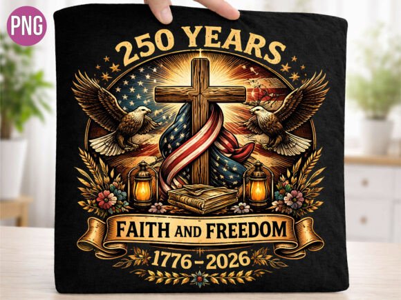 Designing the 250 Years Faith Freedom Christian Shirt: A Guide to High-Quality Digital Assets