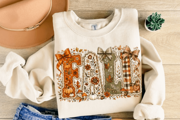 Elevating Autumn Crafting with Preppy Floral Fall PNG and Fall Coquette PNG Designs