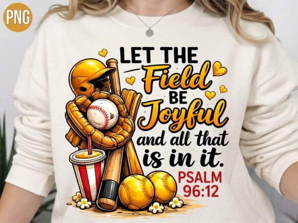 Elevating Faith-Based Design: The Strategic Value of the Baseball Psalm 96 12 Bible Verse PNG