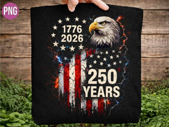 Integrating the Patriotic Eagle 250 Years 1776 Shirt PNG into Your Design Workflow