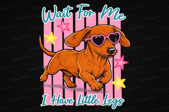 Integrating the Wait for Me Dachshund Cute Dog PNG into Modern Print-on-Demand Strategies