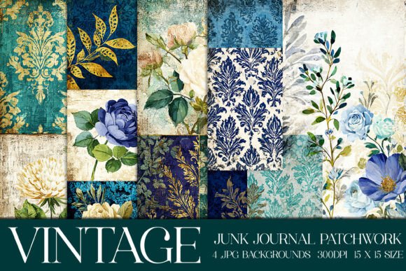 Junk Journal Patchwork Backgrounds S10: A Practical Guide for Digital and Print Crafters