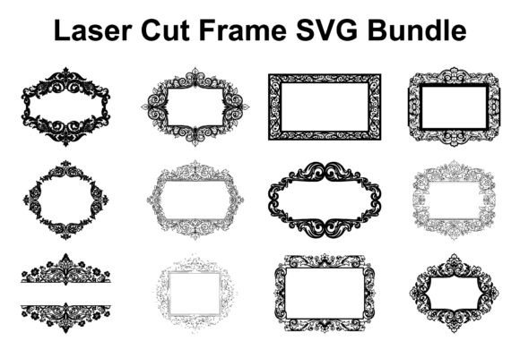 Laser Cut Frame Design SVG Bundle