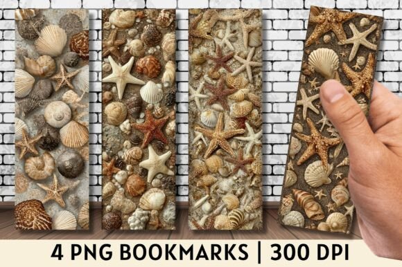 Realistic Sea Shell Sand Beach Bookmark: A Practical Guide to Digital Printables for Book Lovers