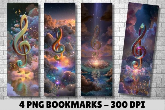 Strategic Branding and Creative Utility of the Fantasy 3D Treble Clef Cloud Bookmark