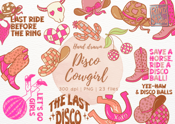 Unleash Your Inner Star: The Ultimate Guide to Disco Cowgirl Bachelorette Clipart