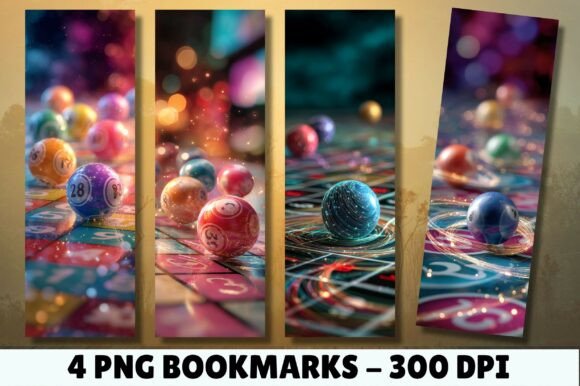 Unlocking Creativity: The Power of Artistic Bingo Balls Bokeh Bookmark PNGs for Authors and Crafters